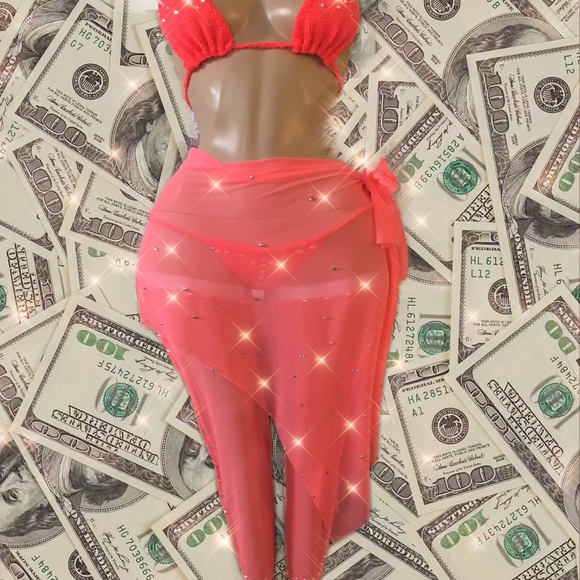 7 Piece Exotic Dancewear Set Size Sm - Picture 11 of 15